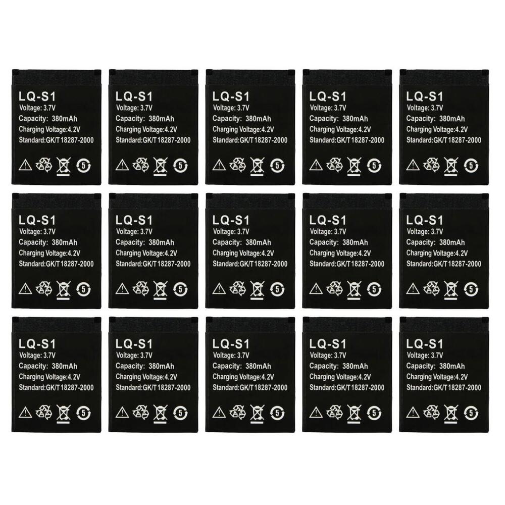 Lot of 16 DZ09 380mAh Battery Smart Watch Phone Battery LQ-S1 Li-Polymer Battery